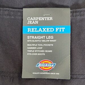Dickies Black Relaxed Fit Carpenter Jeans